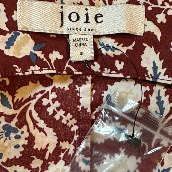 NWT Joie Women's Antin Floral Print Button Front Blouse Size Small Cotton - Picture 8 of 13